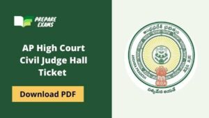 AP High Court Civil Judge Hall Ticket 2023 PDF (Released) Written