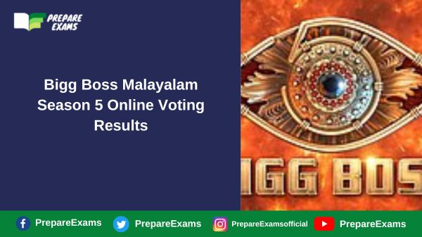 Bigg Boss Malayalam Season 5 Voting Results March 2023 - PrepareExams