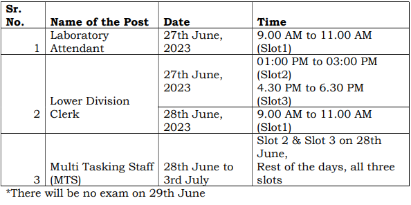 Visva Bharati Non Teaching Exam Date 2023
