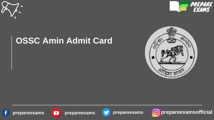 OSSC Amin Admit Card