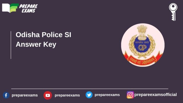 Odisha Police SI Answer Key