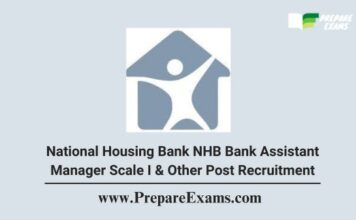 National Housing Bank NHB Bank Assistant Manager Scale I & Other Post Recruitment