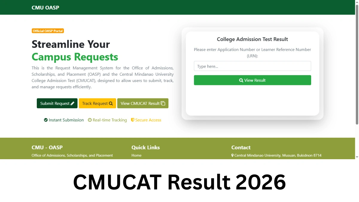 CMUCAT Result 2026
