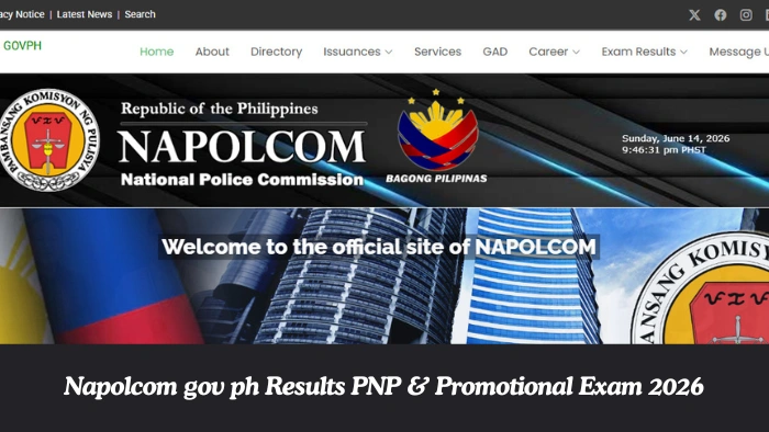 Napolcom gov ph Results PNP & Promotional Exam 2026