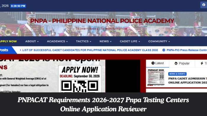 PNPACAT Requirements 2026-2027 Pnpa Testing Centers Online Application Reviewer