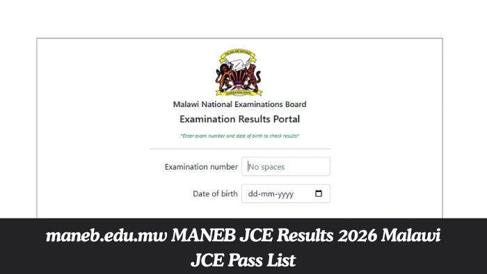 maneb.edu.mw MANEB JCE Results 2026 Malawi JCE Pass List