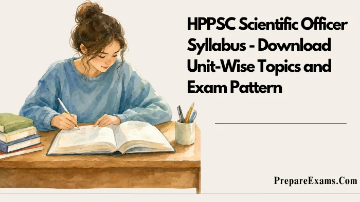 HPPSC Scientific Officier Syllabus